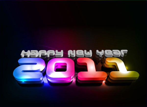 free vector New year 2011